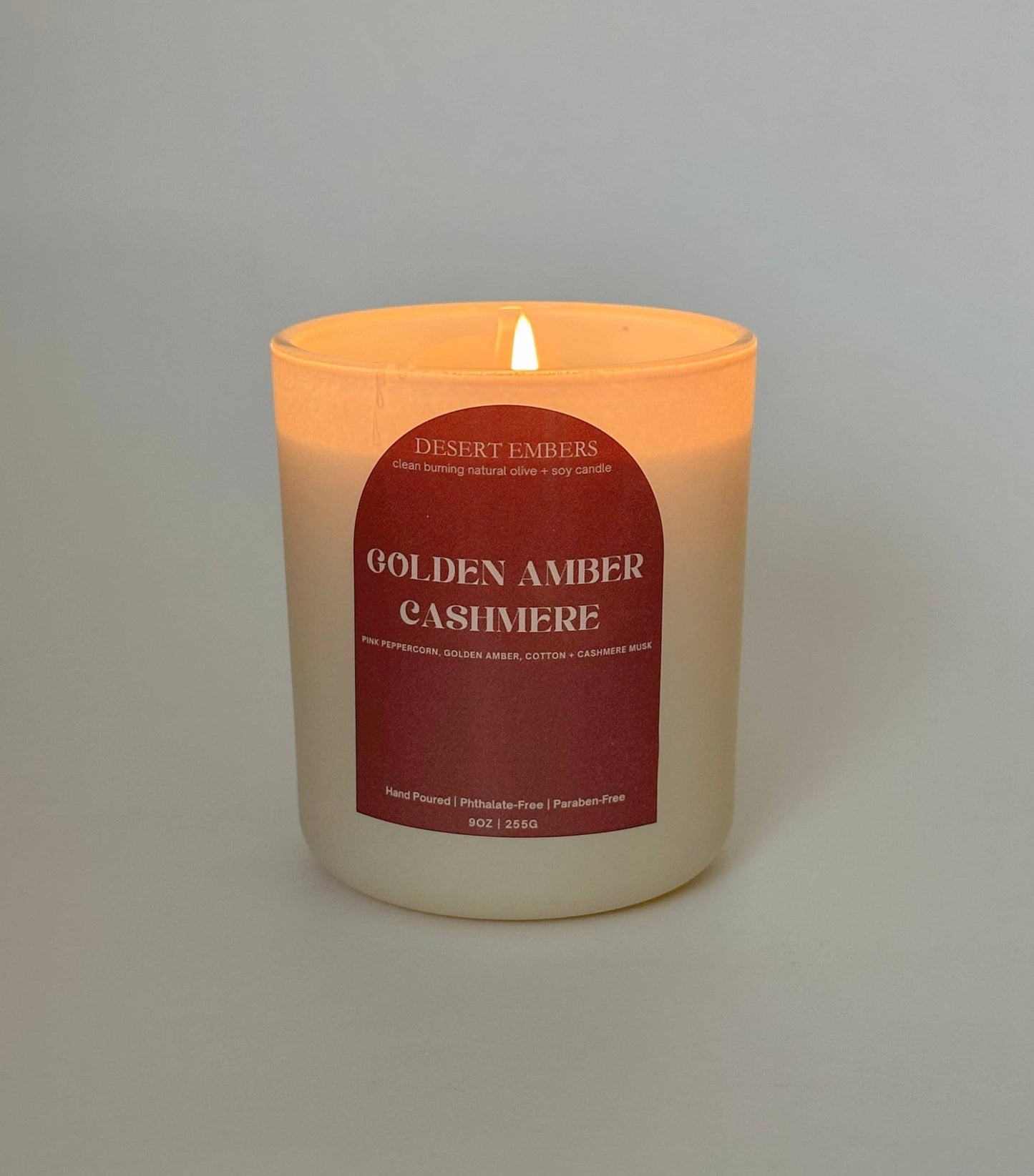 Golden Amber Cashmere Candle - 9oz  - vibeboxshop