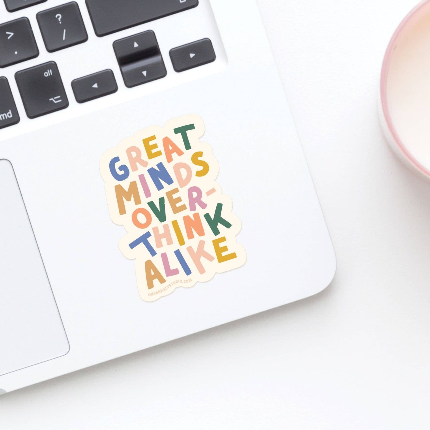 Great Minds Overthink Alike Sticker - vibeboxshop