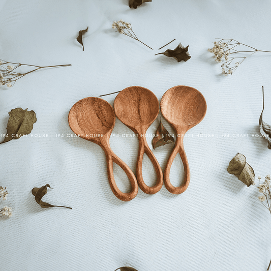 Handcarved Wooden Coffee & Tea Spoon - vibeboxshop