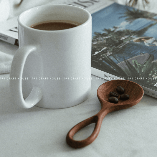 Handcarved Wooden Coffee & Tea Spoon - vibeboxshop