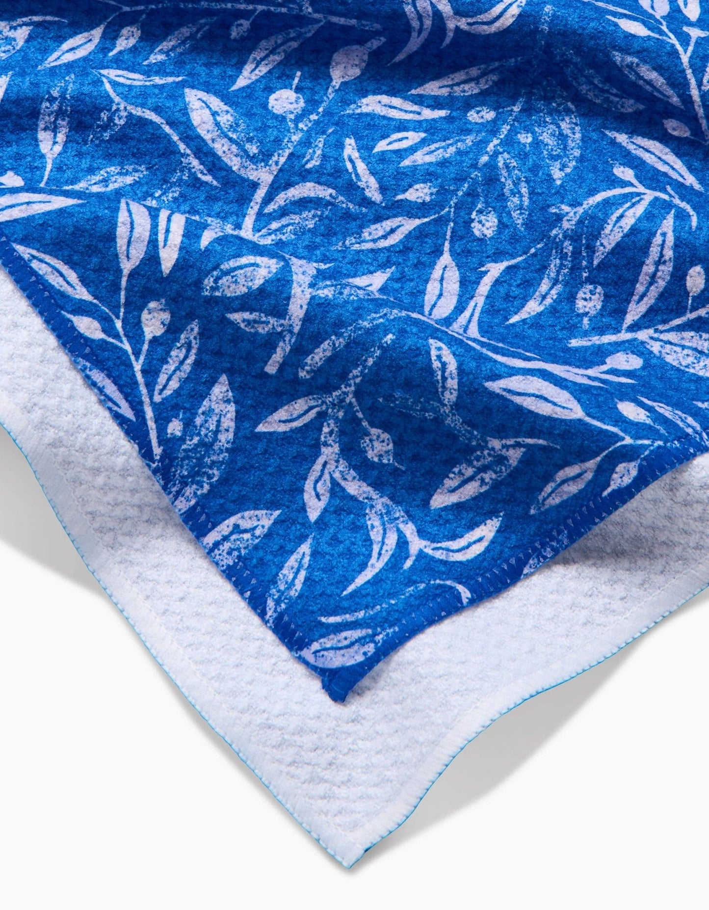 Hanukkah Leaves White Tea Towel - vibeboxshop