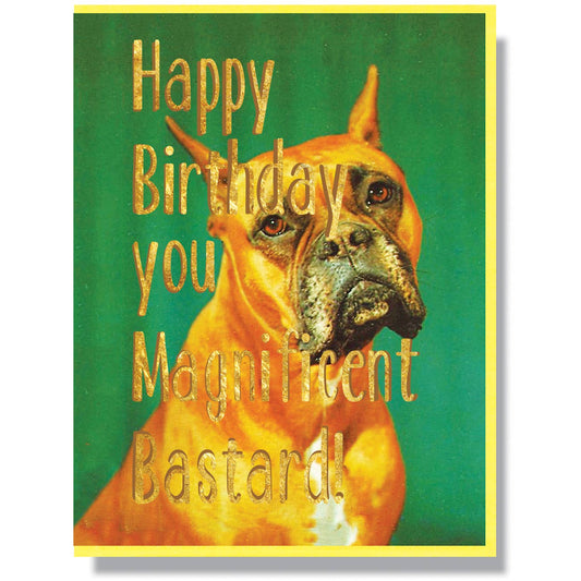 Happy Birthday Magnificent Bastard Card - vibeboxshop
