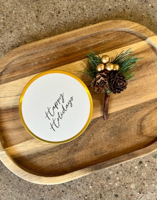 Happy Holidays 4 oz Tin Travel Candle - vibeboxshop