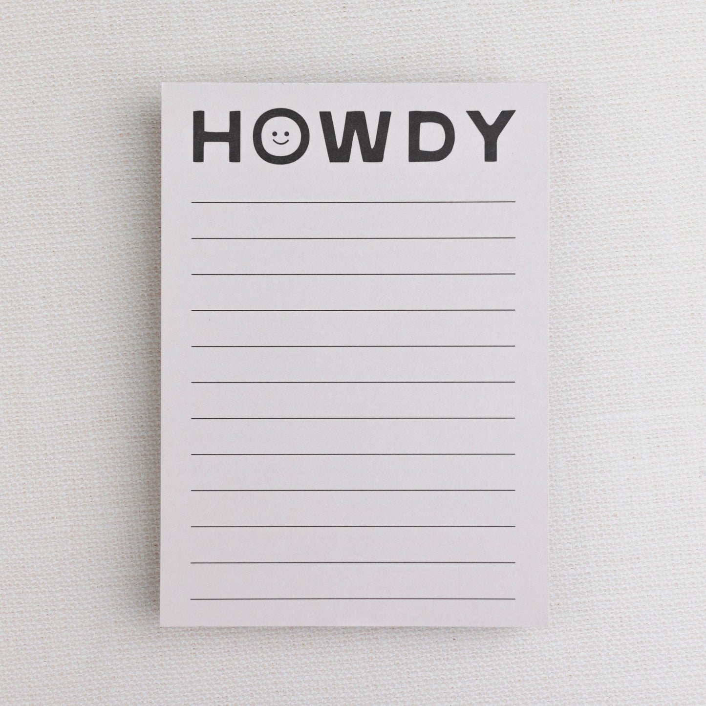 Happy Little Howdy Notepad - vibeboxshop