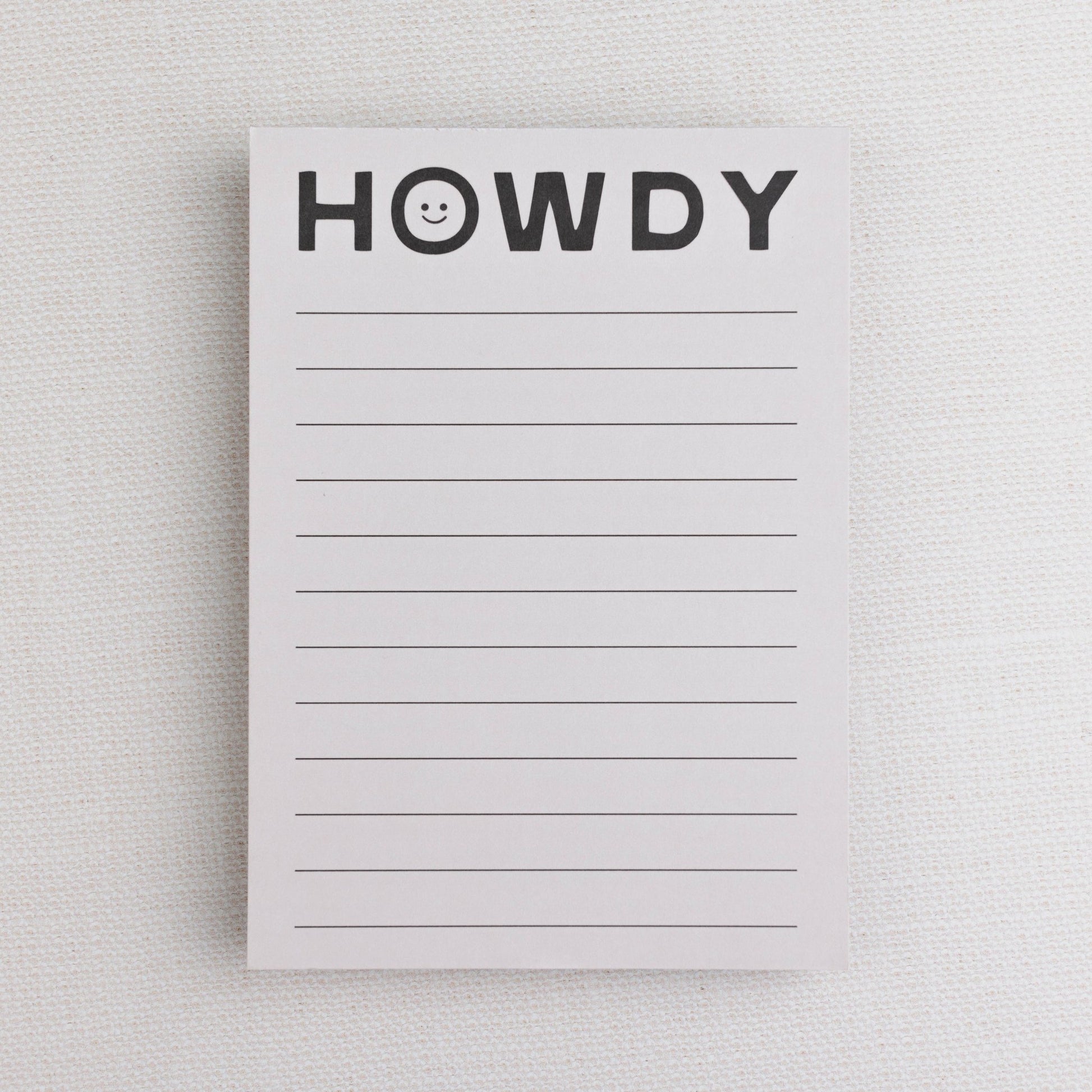 Happy Little Howdy Notepad - vibeboxshop