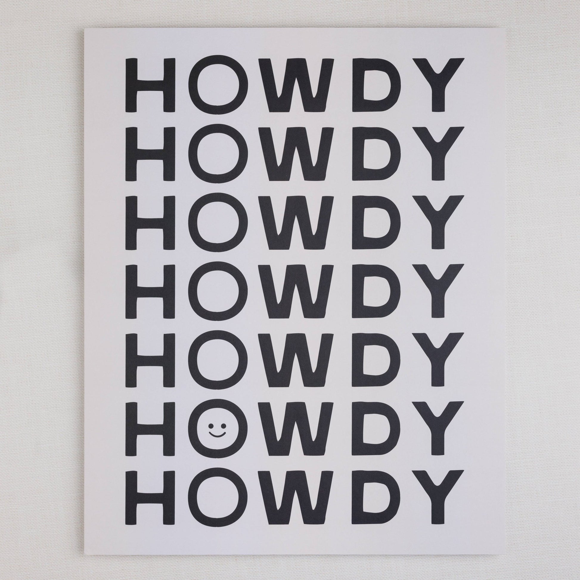 Happy Little Howdy Print | 16" x 20" - vibeboxshop