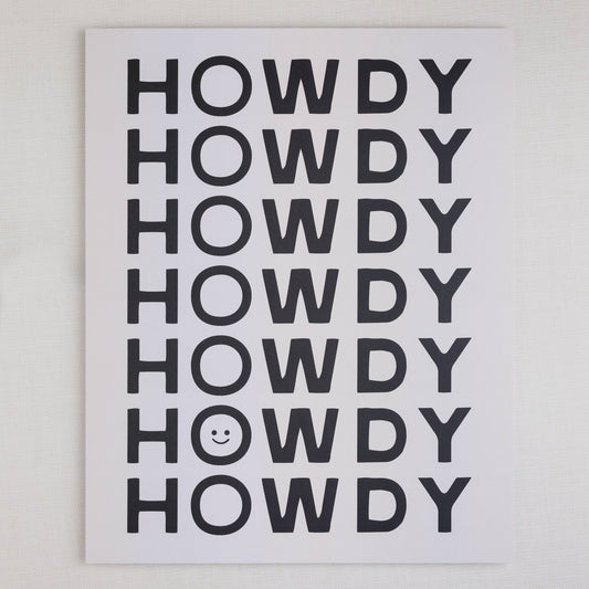 Happy Little Howdy Print | 16" x 20" - vibeboxshop