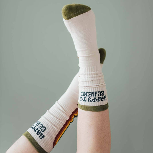 Happy To Be Here Socks - vibeboxshop