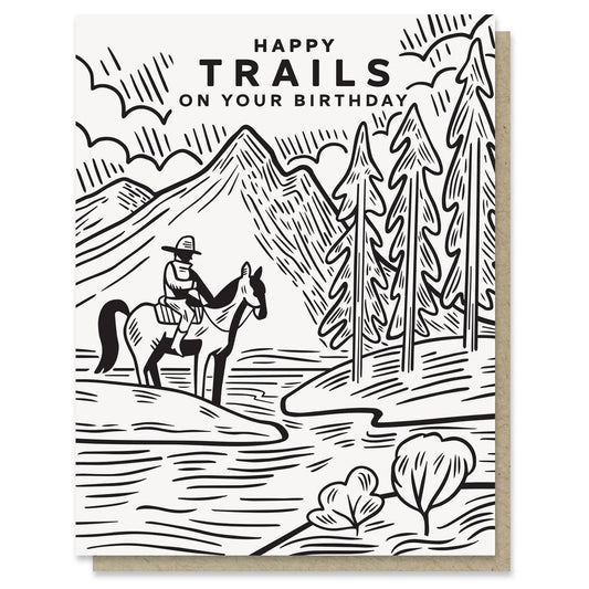 Happy Trails Birthday Card - vibeboxshop