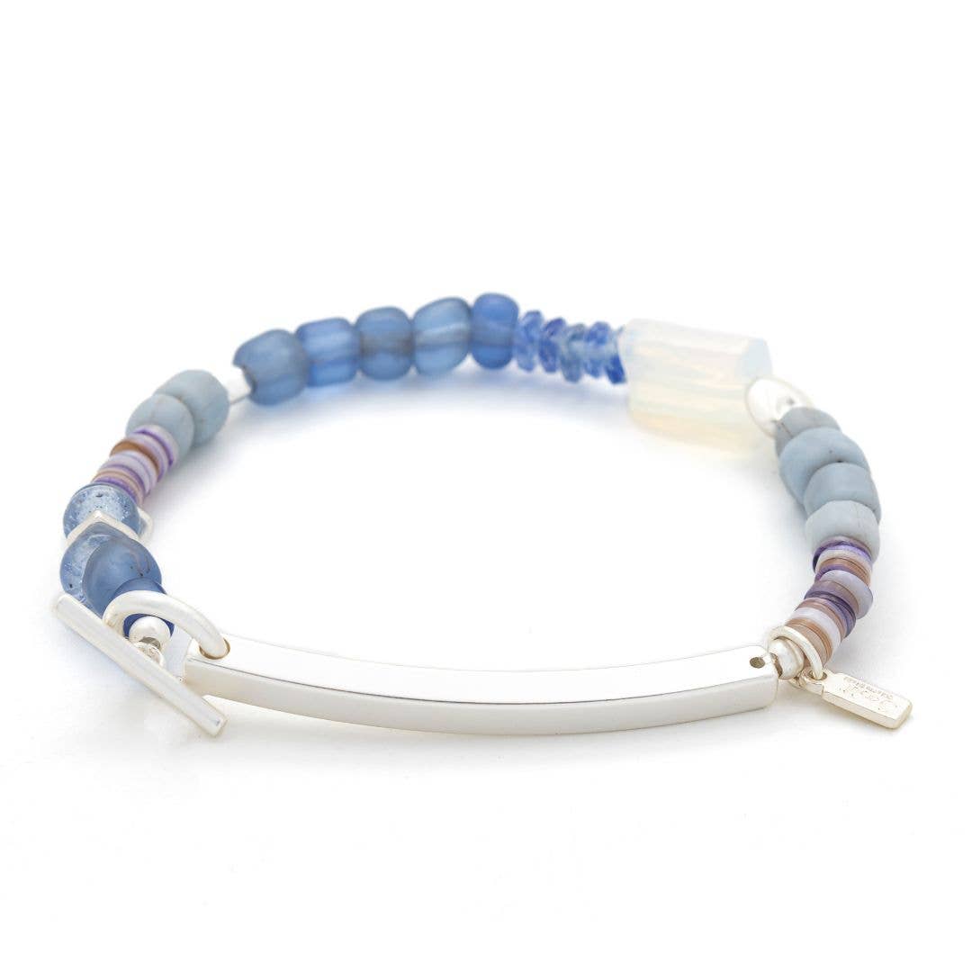Hidden Message Bracelet: Strong - Opalite | Stone of Healing - vibeboxshop