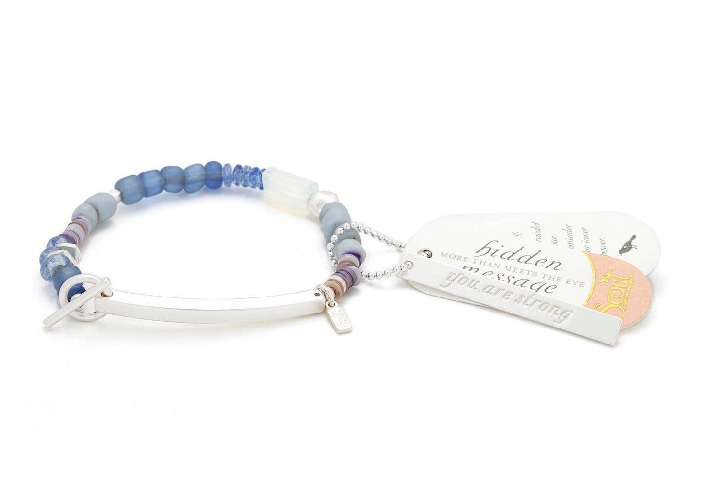 Hidden Message Bracelet: Strong - Opalite | Stone of Healing - vibeboxshop