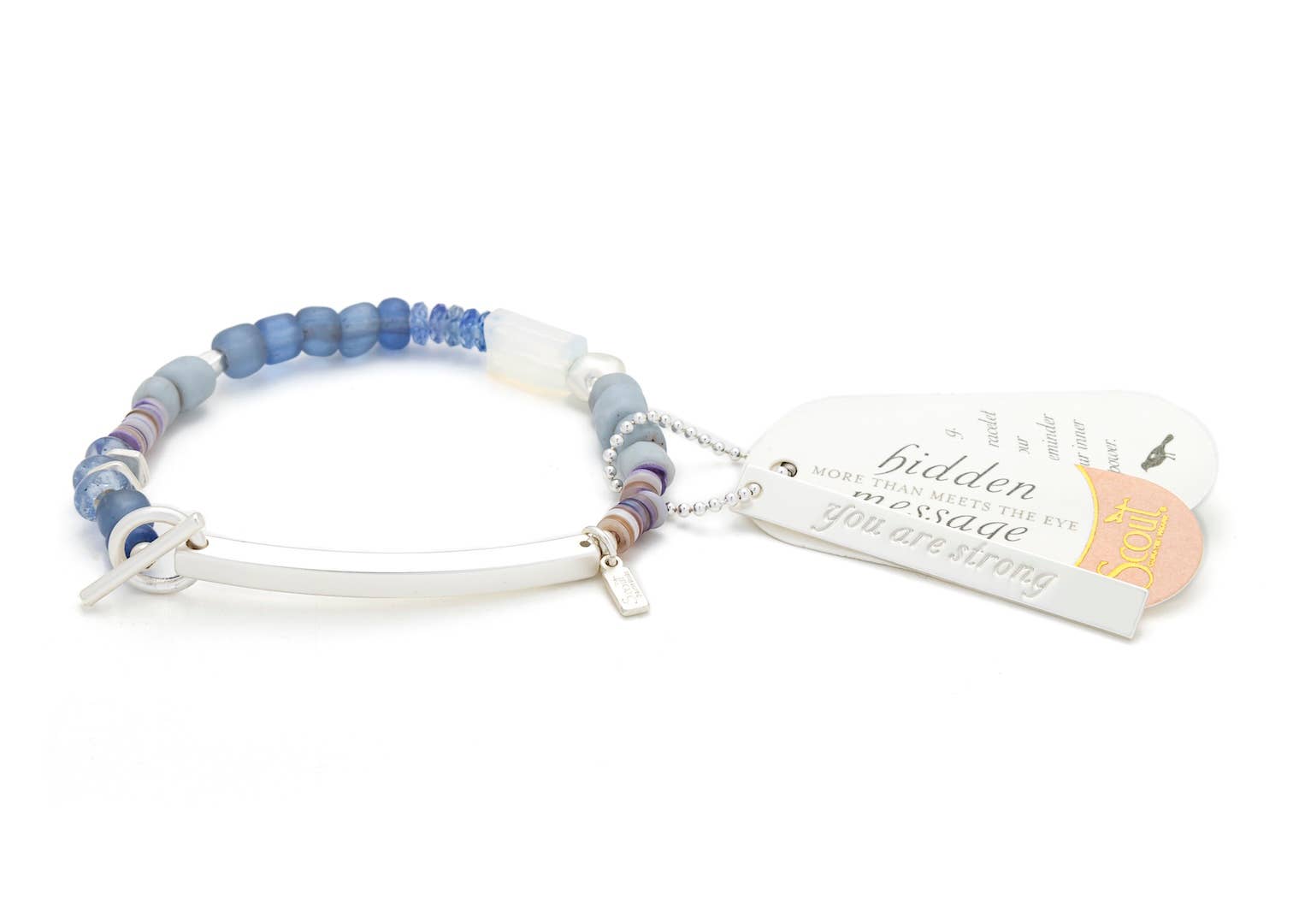 Hidden Message Bracelet: Strong - Opalite | Stone of Healing - vibeboxshop