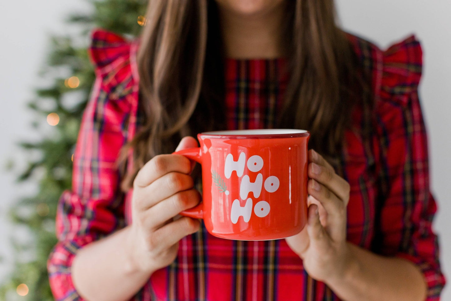 Ho Ho Ho Christmas Camper Mug, Red - vibeboxshop