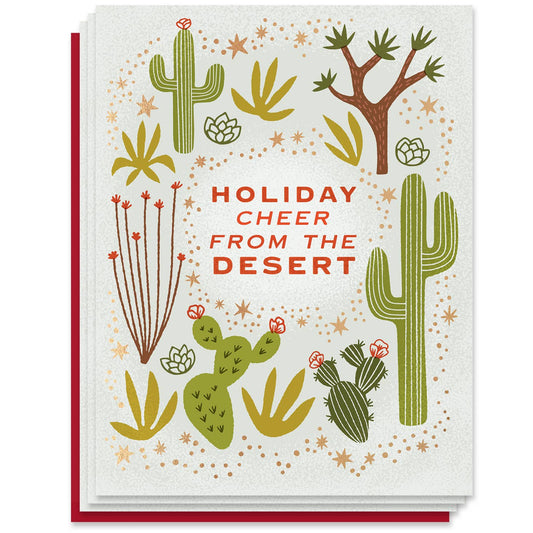 Holiday Cheer from the Desert Card (Box Set of 6) - vibeboxshop