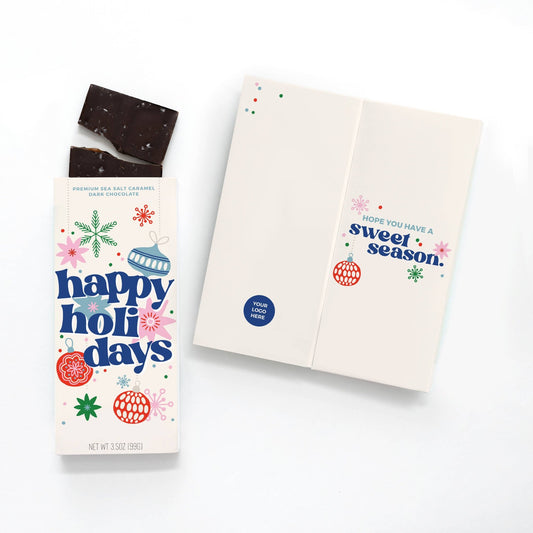 Holiday Ornament Chocolate Bar + Card - vibeboxshop