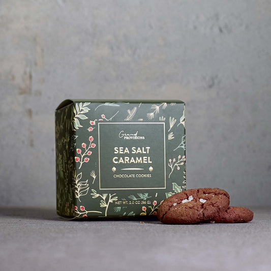 Holiday Sea Salt Caramel Cocoa Cookies (2 oz) - vibeboxshop