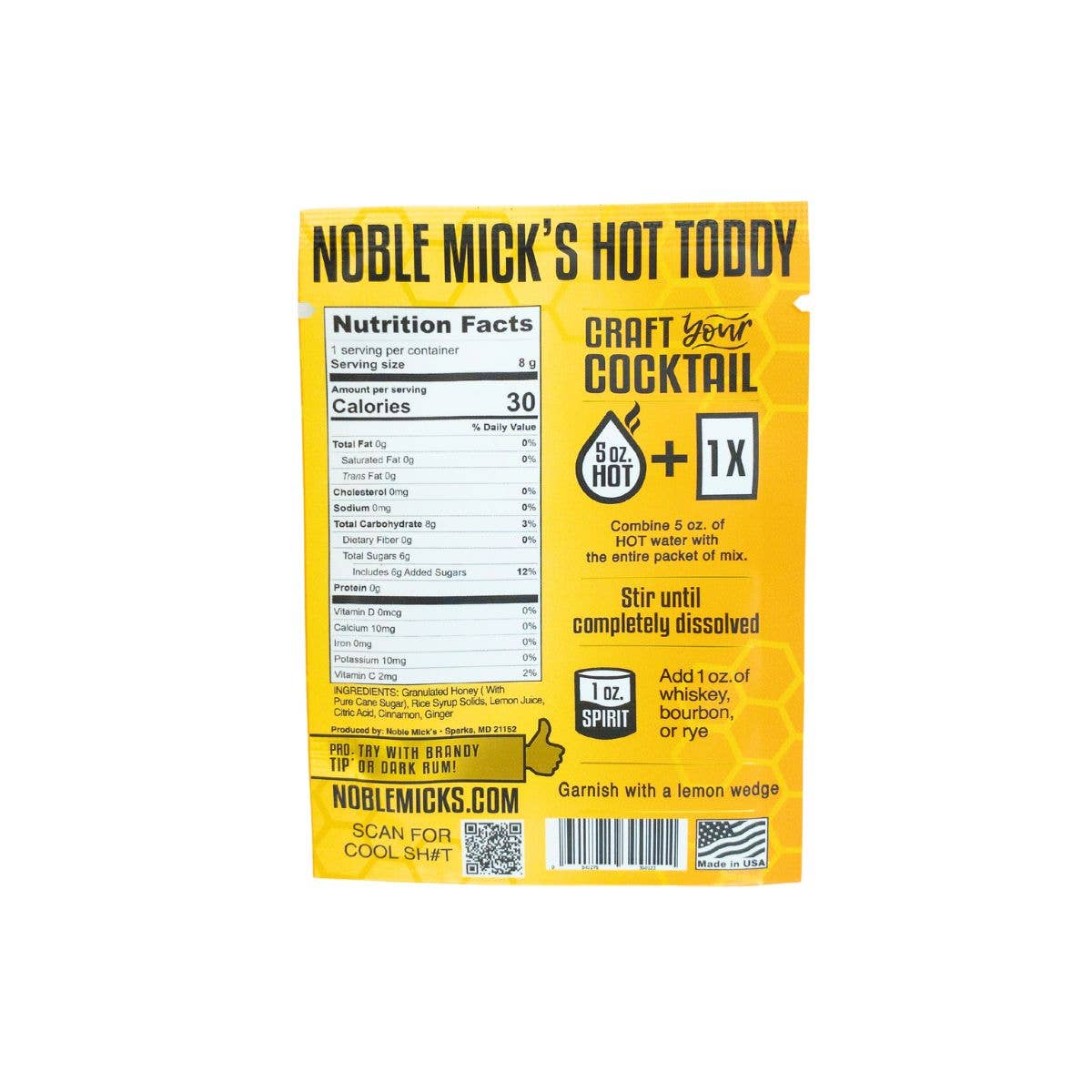 Hot Toddy Single Serve Craft Cocktail - vibeboxshop