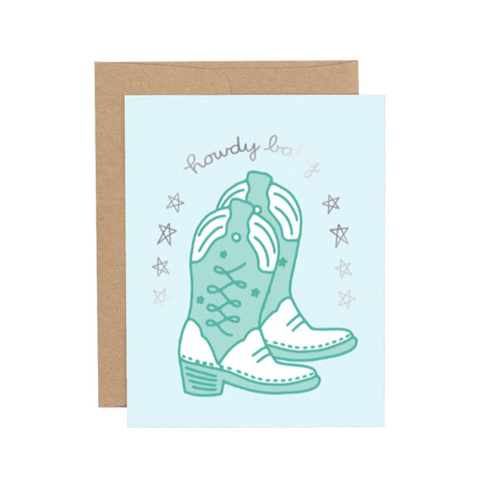 Howdy Baby Greeting Card - vibeboxshop