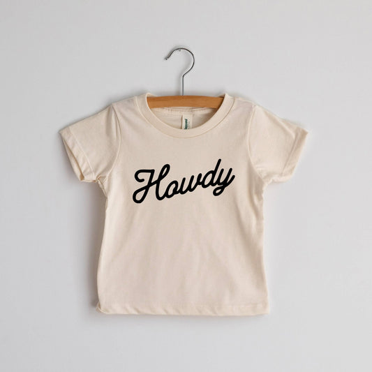Howdy Cream Kids Tee - vibeboxshop