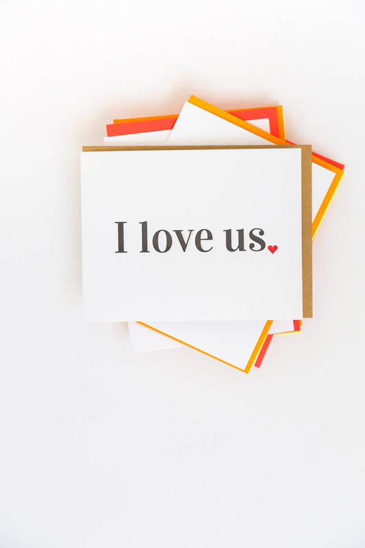 I Love Us Greeting Card - vibeboxshop