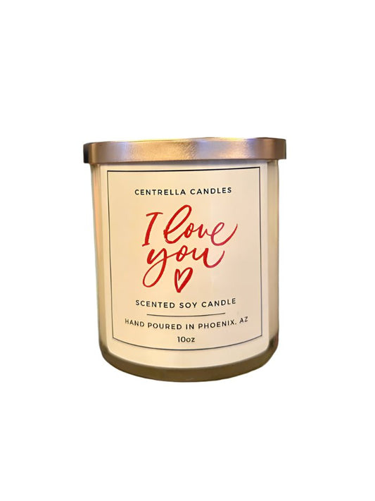 I Love You Candle - vibeboxshop