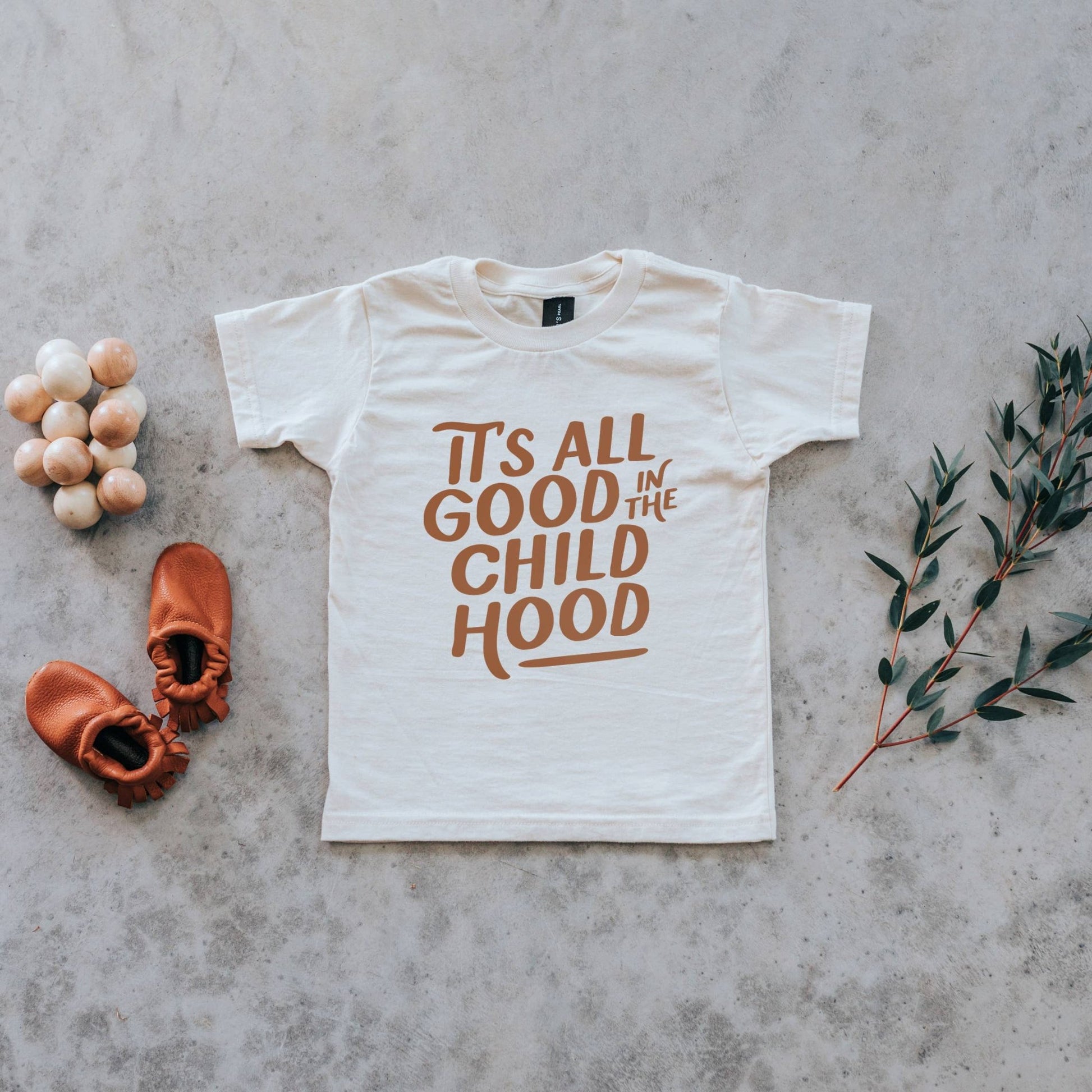 It's All Good in the Childhood Kids Tee - vibeboxshop