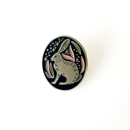 Jack Rabbit Magic Enamel Pin - vibeboxshop