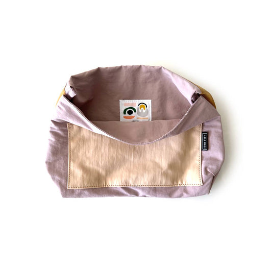 Large Pouch - Dusty Rose/Mustard - vibeboxshop