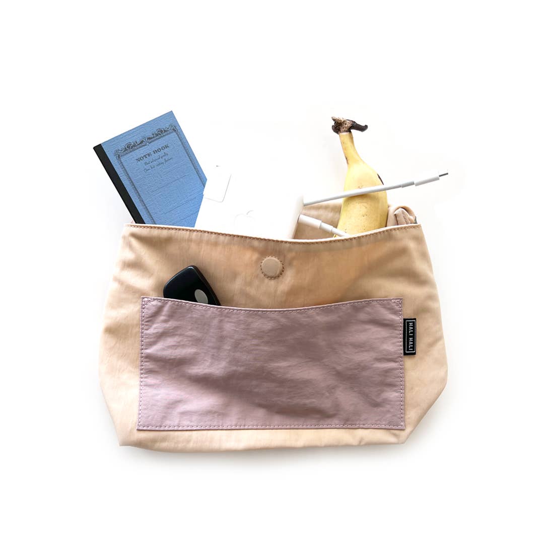 Large Pouch - Nude/Moss - vibeboxshop