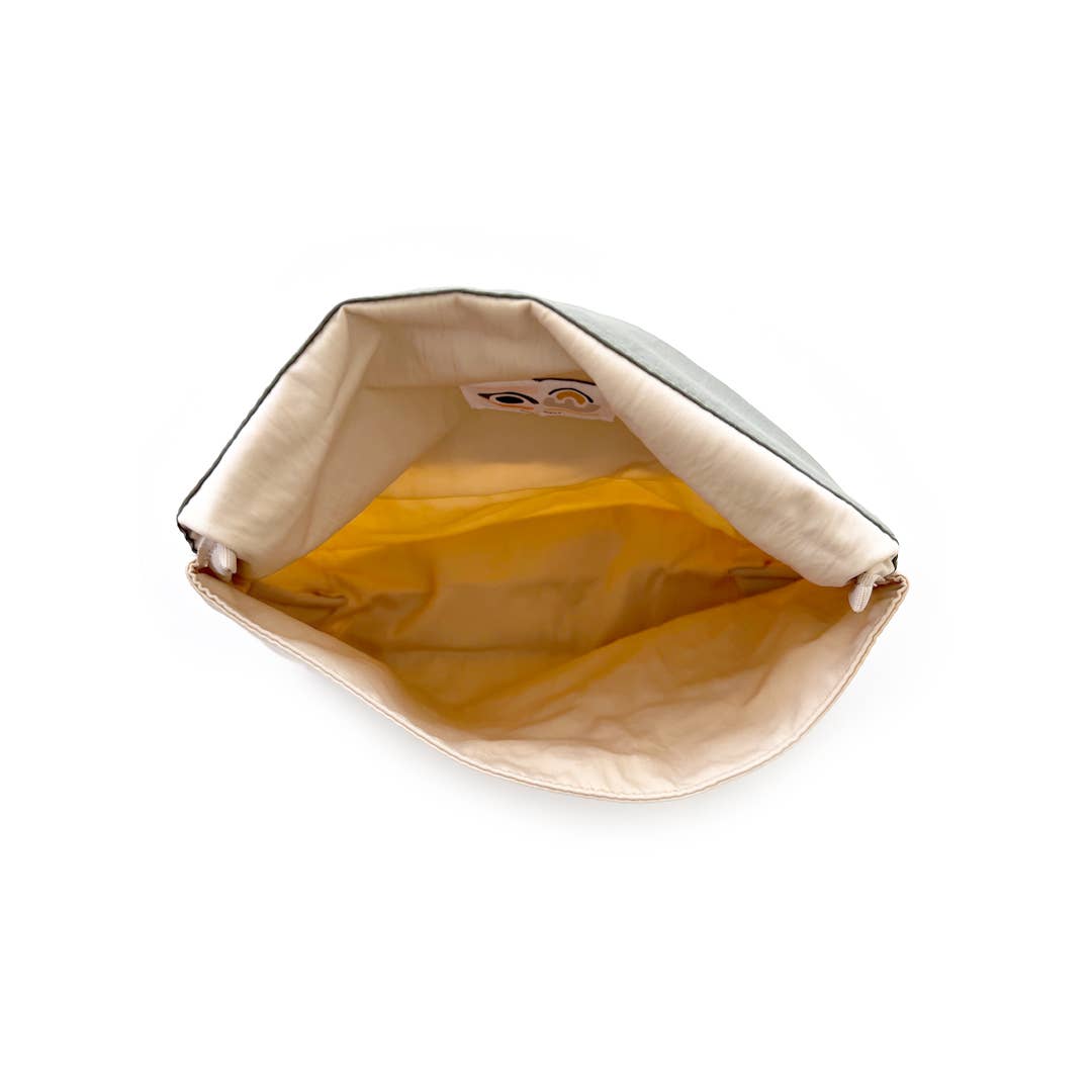 Large Pouch - Nude/Moss - vibeboxshop