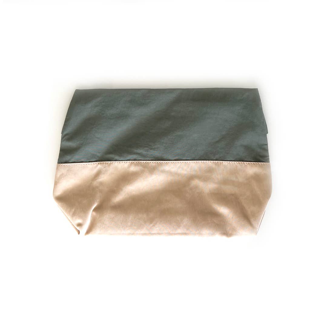 Large Pouch - Nude/Moss - vibeboxshop