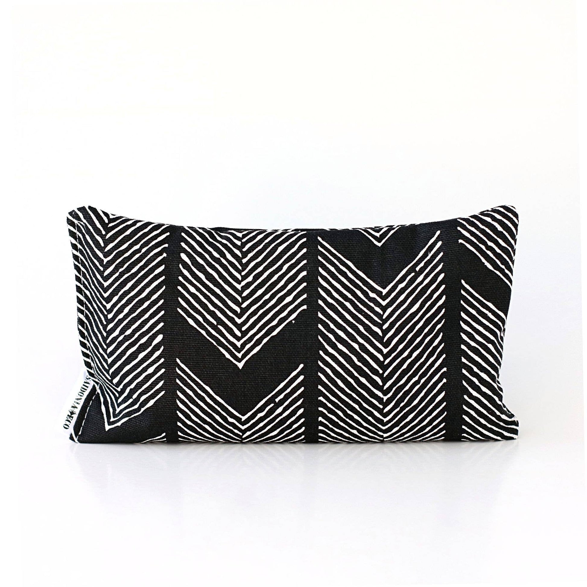 Lavender Eye Pillow - Monochrome Chevron - vibeboxshop