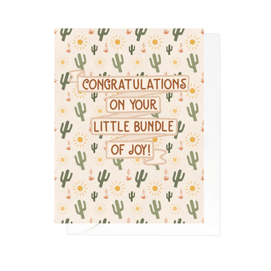 Little Bundle of Joy Greeting Card - vibeboxshop