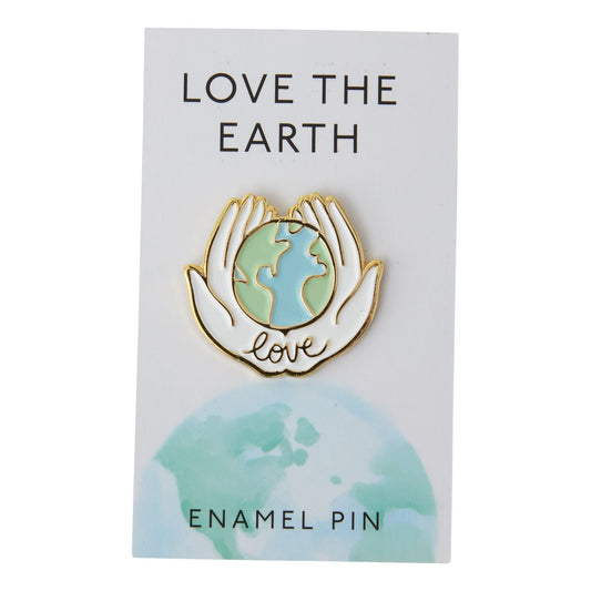 Love The Earth Enamel Pin - vibeboxshop