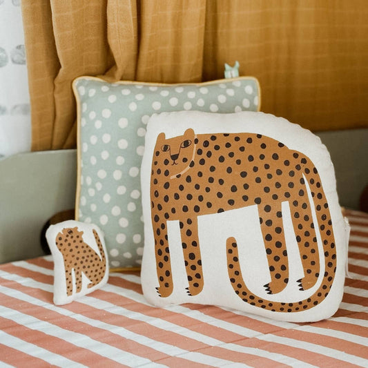 Mama Cheetah and Cub Pillow Set - vibeboxshop