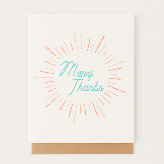 Many Thanks - Greeting card - vibeboxshop