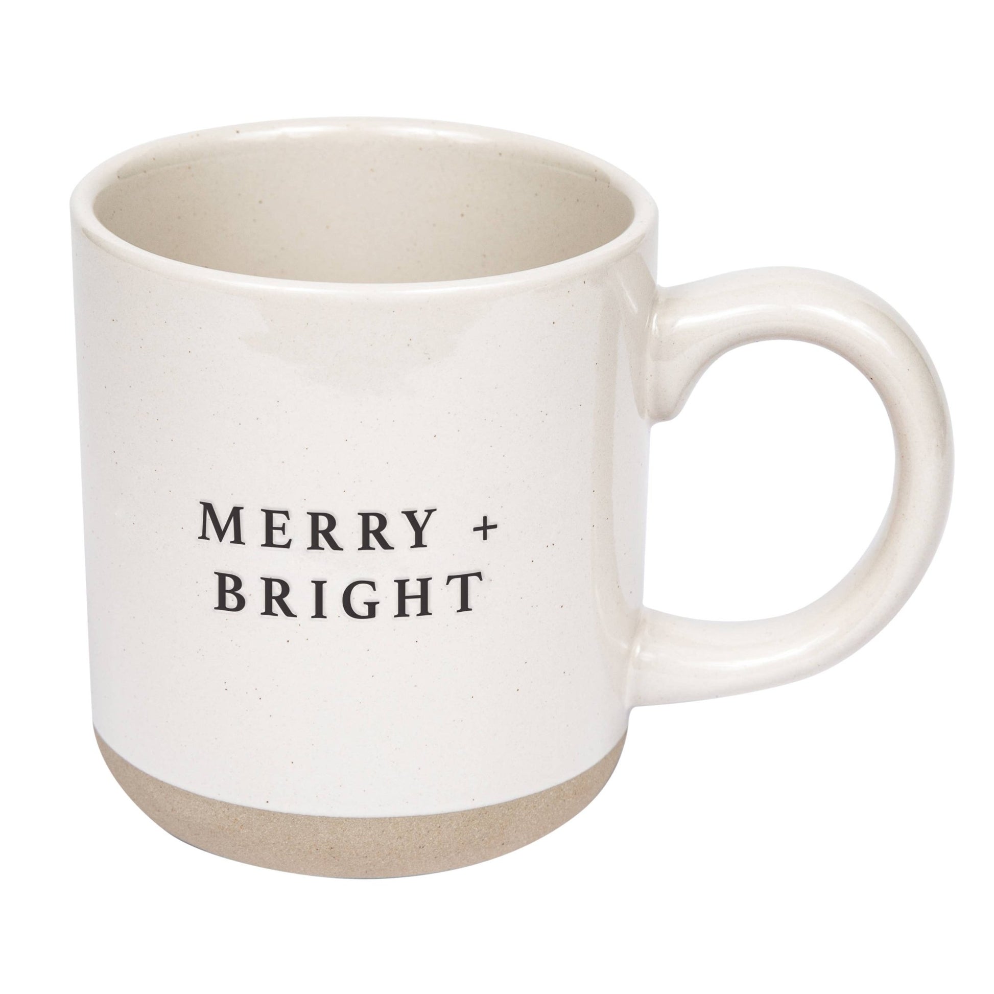 Merry & Bright Stoneware Coffee Mug - vibeboxshop