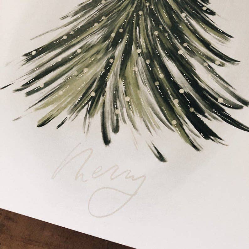 Merry Tree | Art Print: 8 x 10 - vibeboxshop