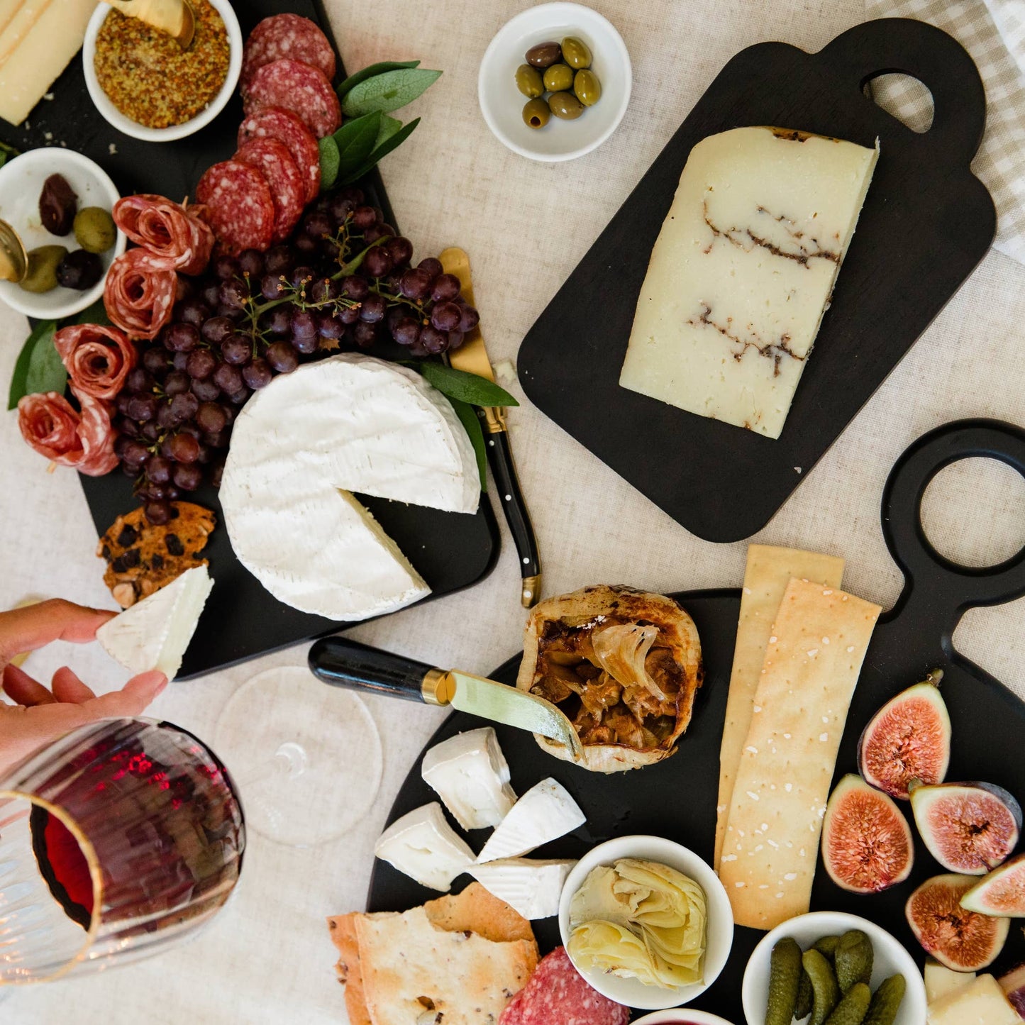 Mini Charcuterie Board and Knife - vibeboxshop