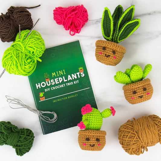 Mini Houseplants Pocket Crochet Kit - vibeboxshop