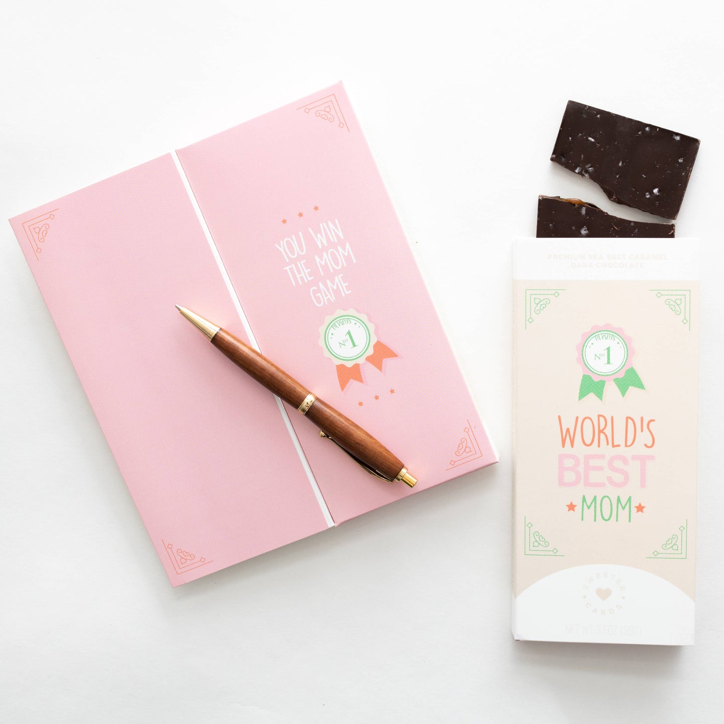 Mom Award – Card w/ Chocolate Inside