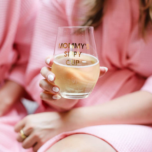 Mommy's Sippy Cup - Stemless Wine Glass - vibeboxshop