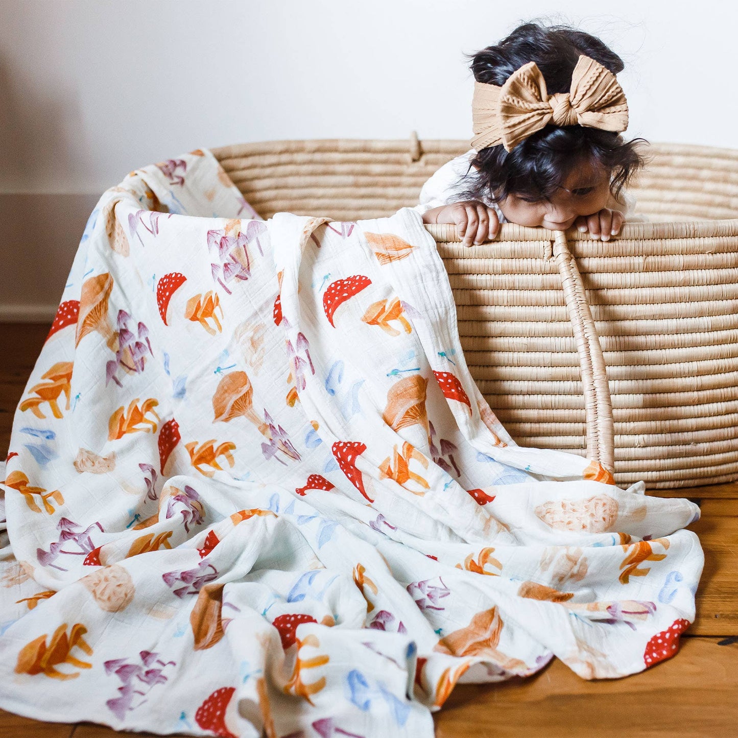 Mushrooms Baby Swaddle - vibeboxshop