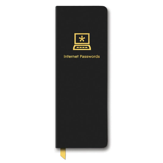 New Black Password Jotter Journal - vibeboxshop
