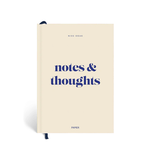 Notes & Thoughts - Hardcover Lined Notebook - vibeboxshop