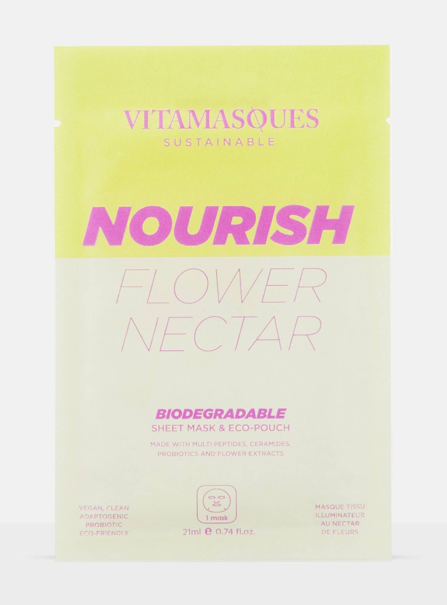Nourish Flower Nectar Face Sheet Mask - vibeboxshop