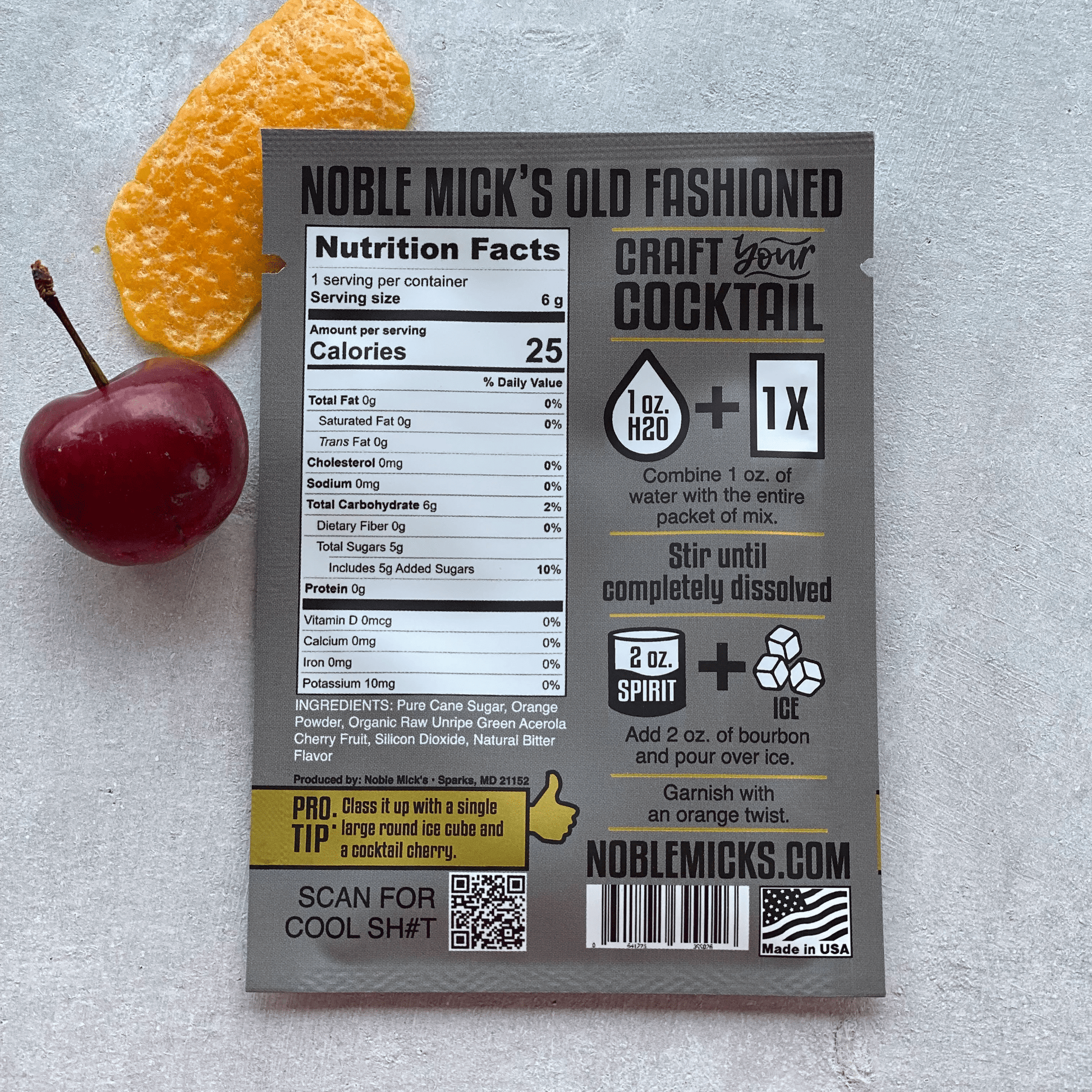 Old Fashioned Single Serve Craft Cocktail - vibeboxshop