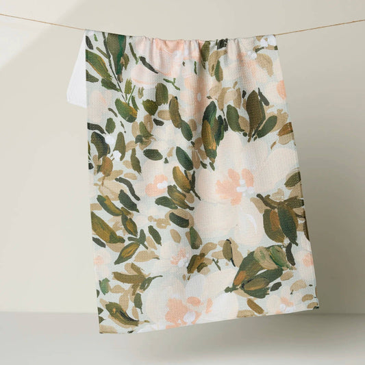 Painted Blossoms Tea Towel - vibeboxshop