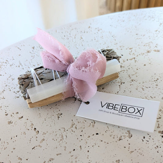 Palo Santo | Selenite | Sage Bundle - vibeboxshop