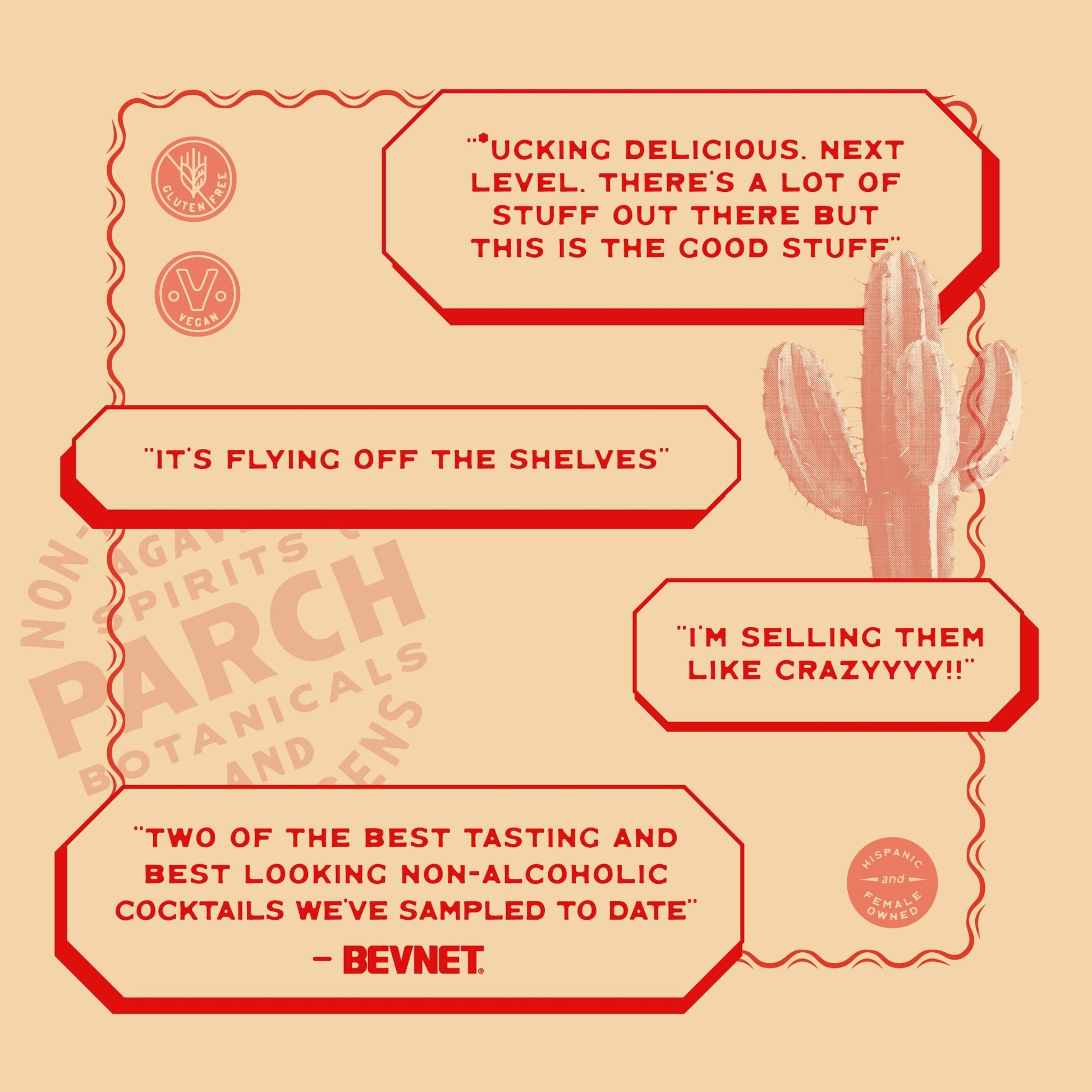 PARCH Prickly Paloma Non - Alc Agave Cocktail - vibeboxshop